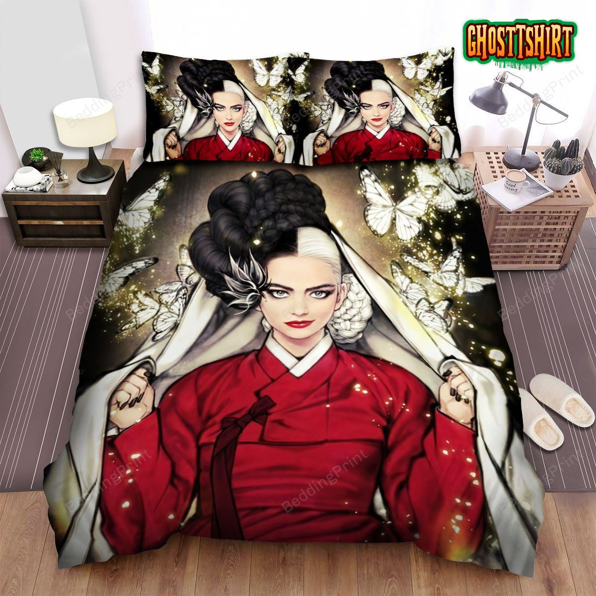 Cruella Traditional Dress Bed Sheets Duvet Cover Bedding Set