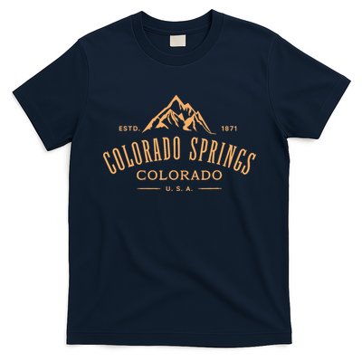 Colorado Springs Colorado Awesome Mountain Design Souvenir T-Shirt