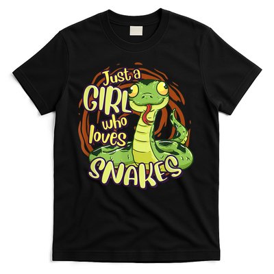 Cute Snake Just A Girl Who Loves Snakes T-Shirt