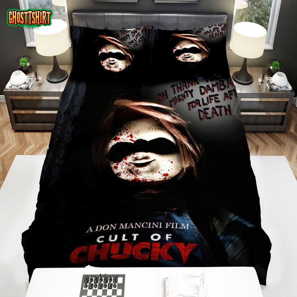 Cult Of Chucky Movie Art 1 Bed Sheets Spread Comforter Duvet Cover Bedding Set