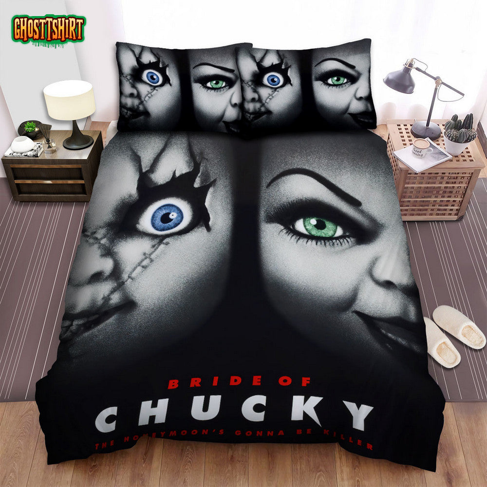 Cult Of Chucky Movie Poster 4 Bed Sheets Spread Comforter Duvet Cover Bedding Set