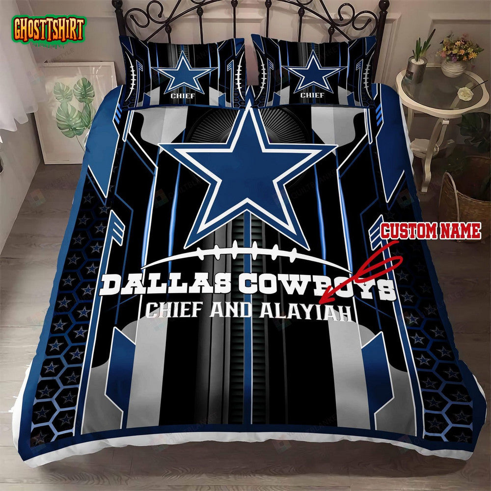 Custom Name Dallas Cowboys Bedding Set