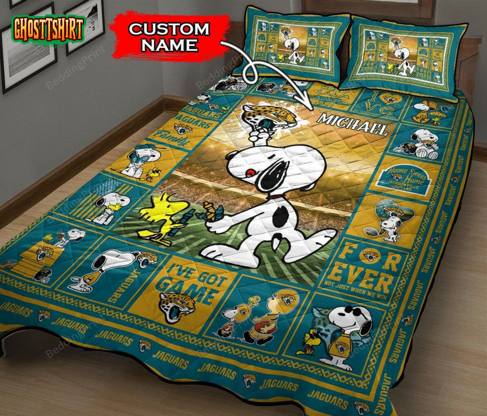 Custom Name Jacksonville Jaguars Bedding Set