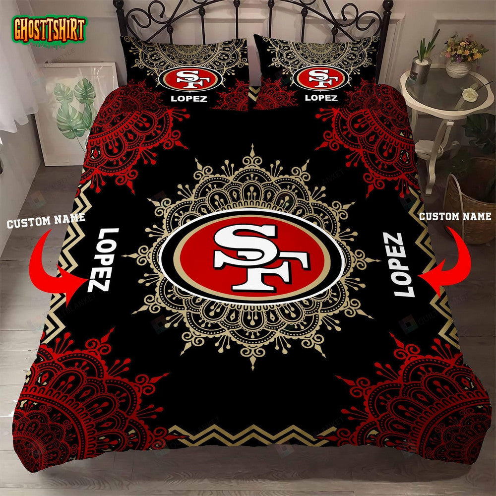 Custom Name San Francisco 49ers Bedding Set