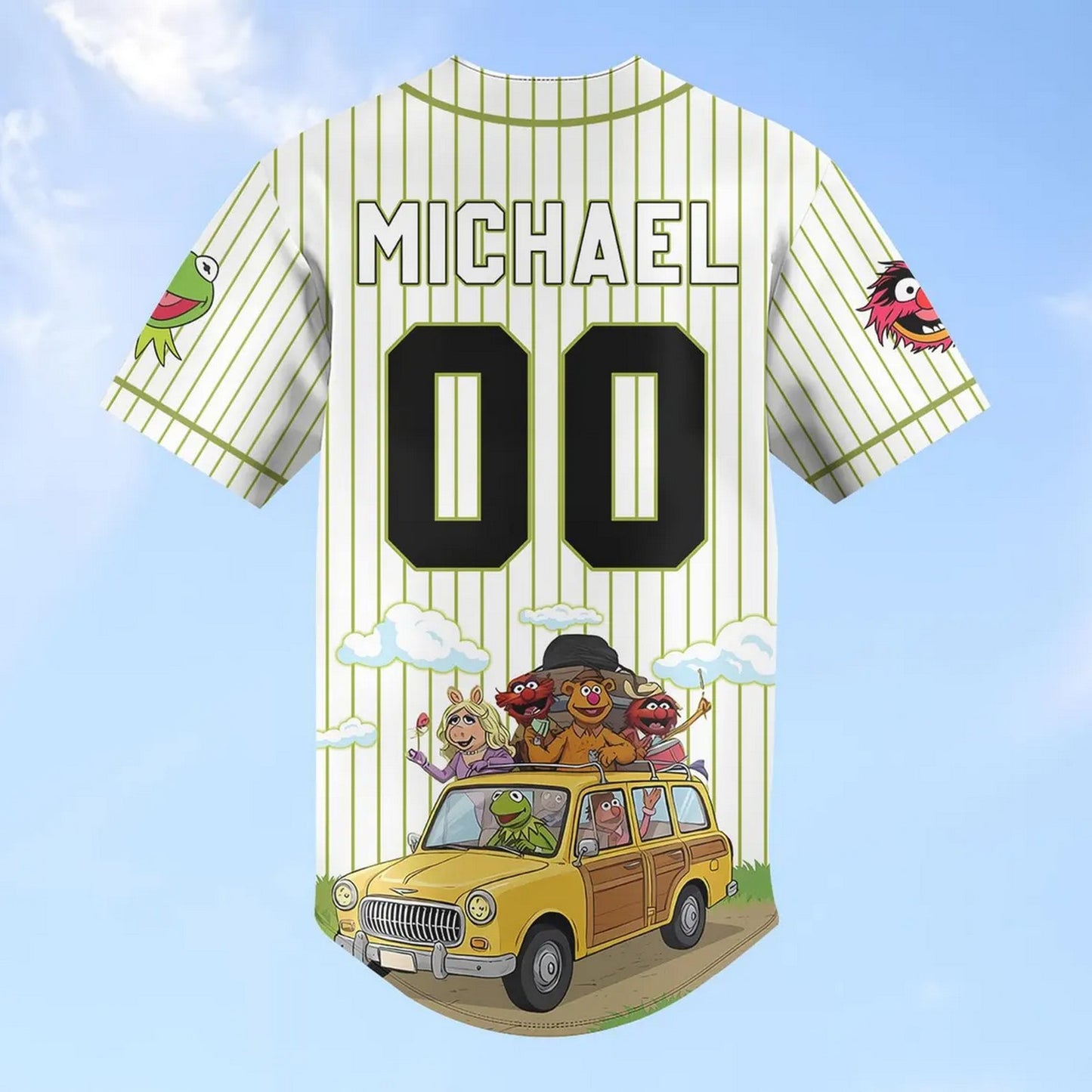 Custom Name The Muppets Funny Poster Baseball Jersey