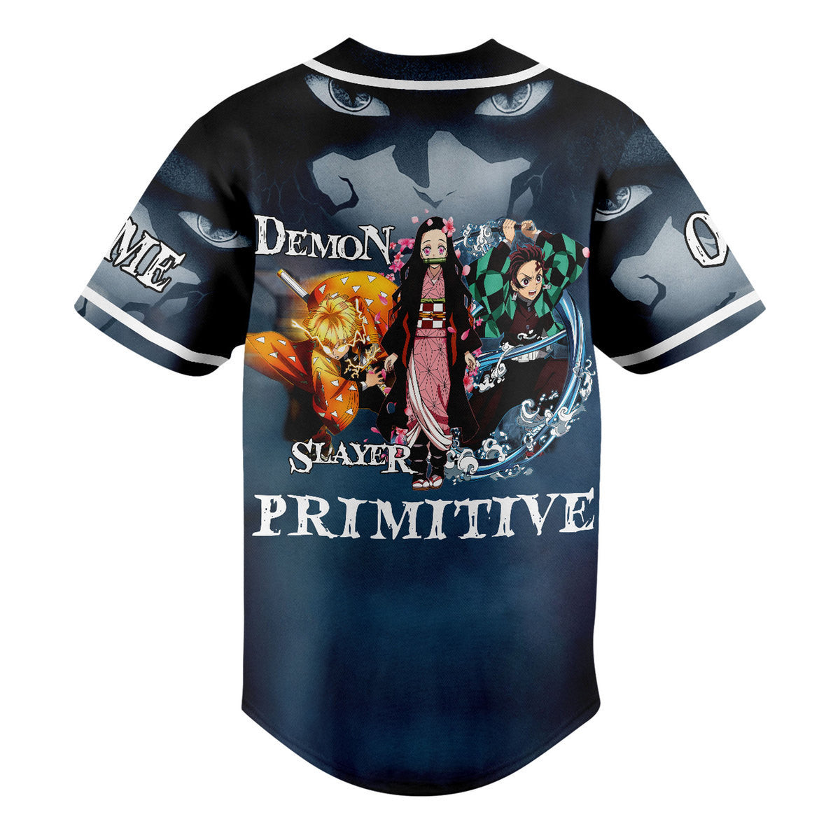 Customized Don't Ever Give Up Demon Slayer Anime Baseball Jersey