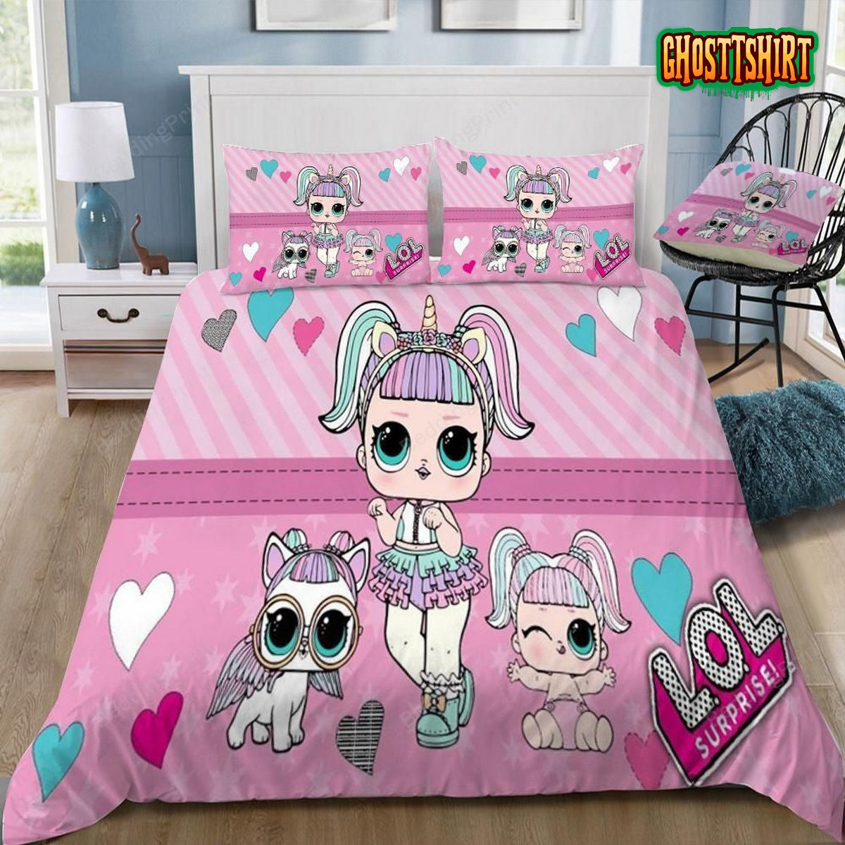 Cute Pink! L.O.L Surprise -Bedding Kids 10 Styles Bedding Set