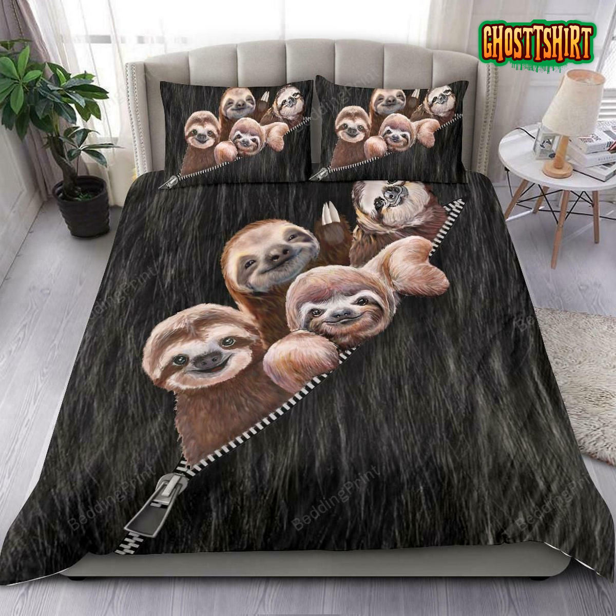 Cute Sloth Duvet Cover Bedding Set