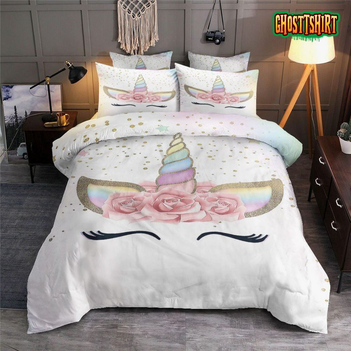 Cute Unicorn Bedding Set