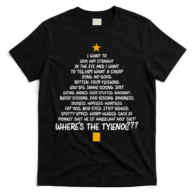 Christmas Vacation Rant Christmas Tree T-Shirt