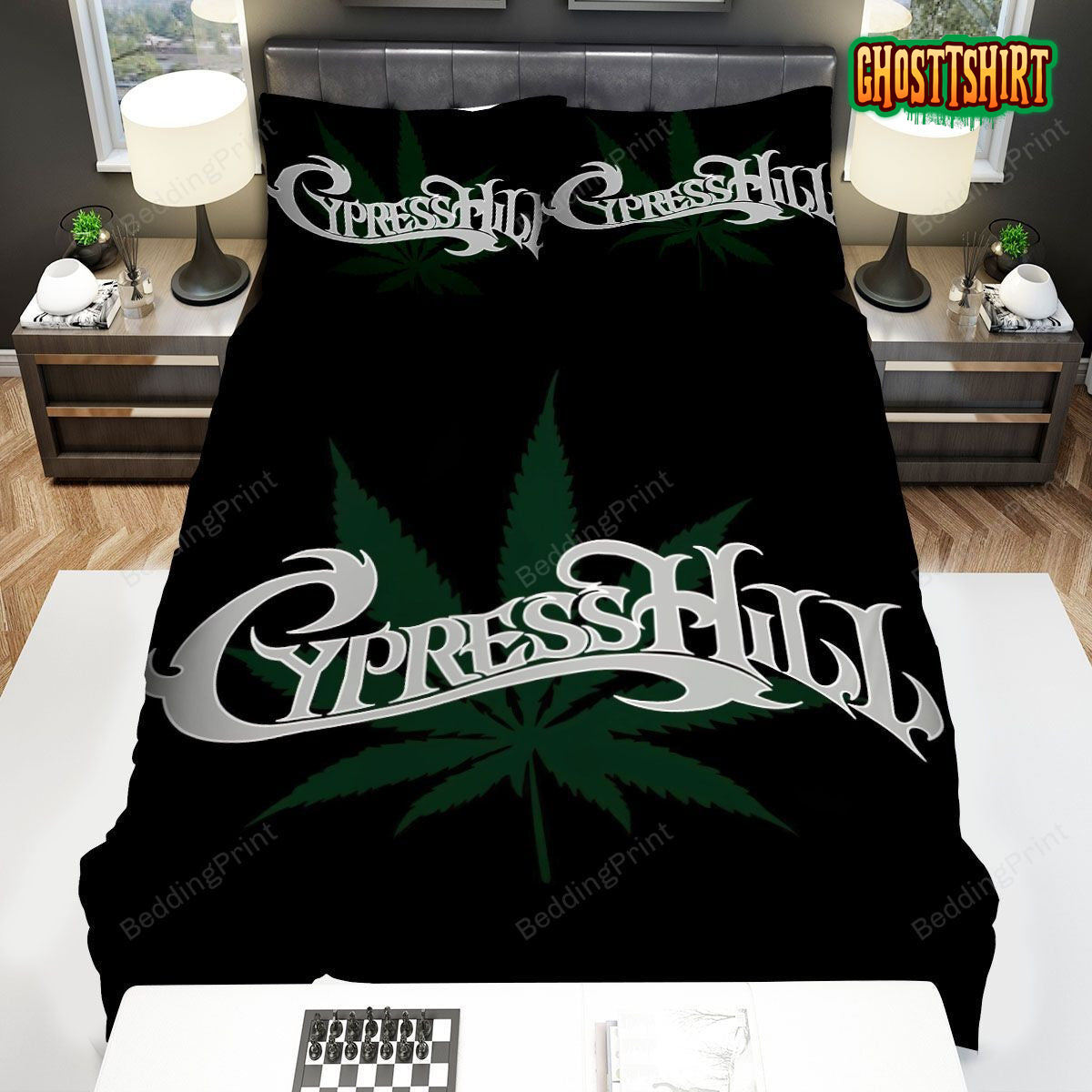 Cypress Hill Logo Art Bed Sheets Duvet Cover Bedding Set