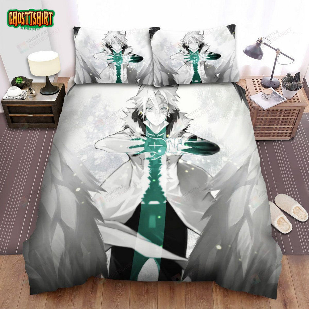 D Gray Man Character Allen Walker Fighting Bed Sheets Spread Comforter Duvet Cover Bedding Set