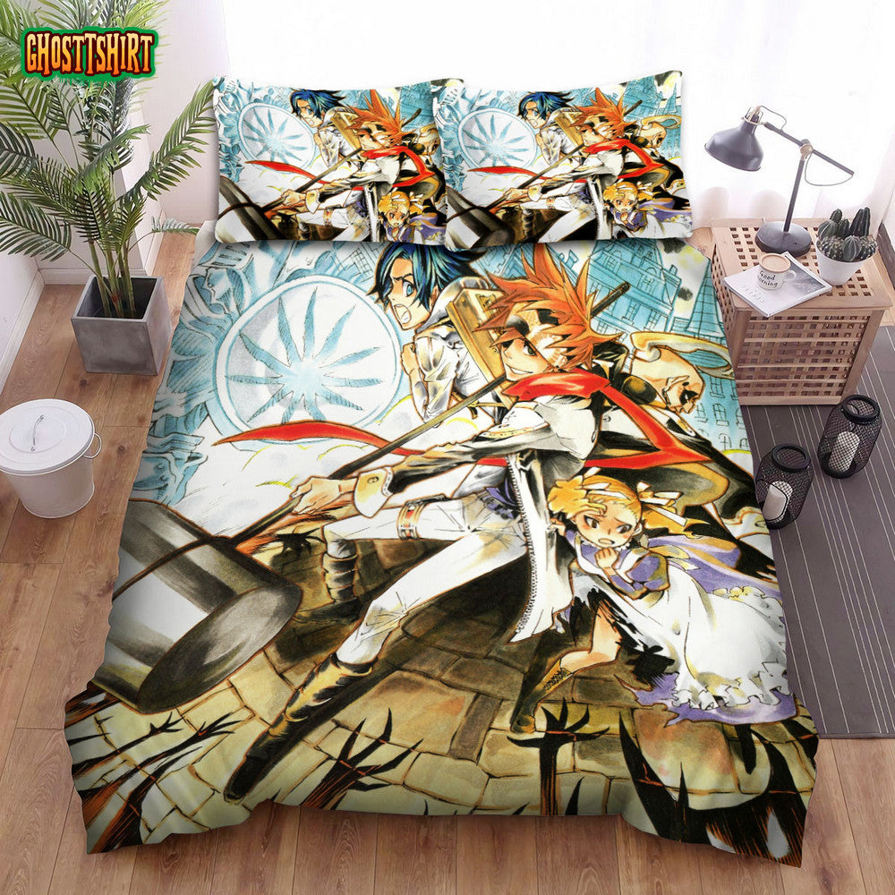D Gray Man Characters Fighting Bed Sheets Spread Comforter Duvet Cover Bedding Set