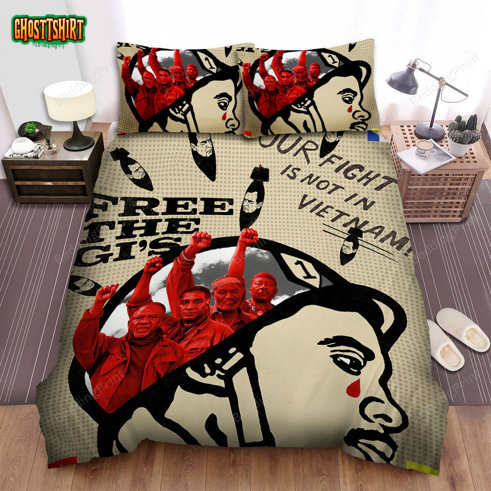 Da 5 Bloods Movie Poster 2 Bed Sheets Duvet Cover Bedding Set