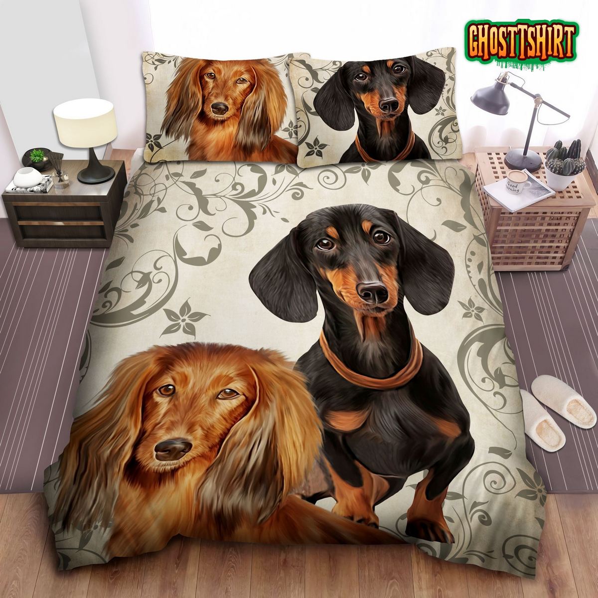 Dachshund Dogs Lovers Bedding Set