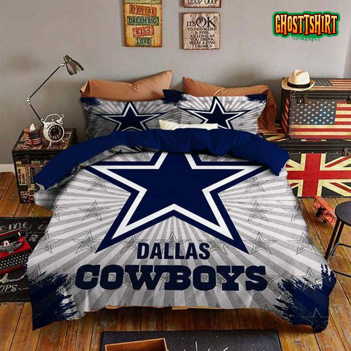 Dallas Cowboys Star Logo Bedding Set