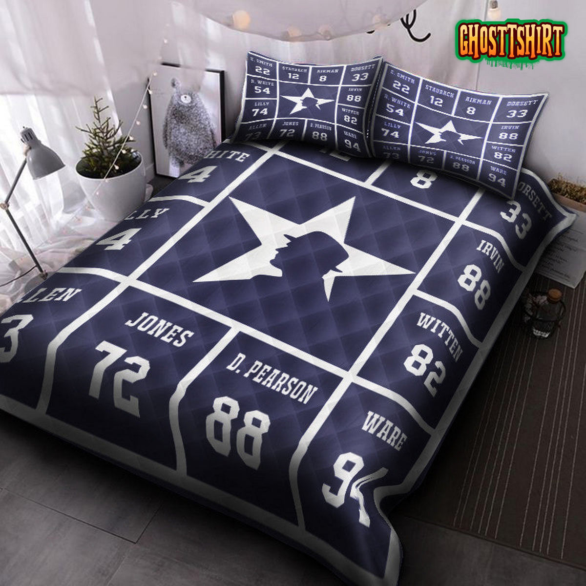 Dallas Cowboys V12 Bedding Set