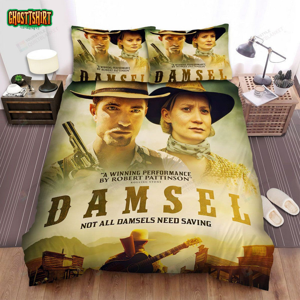 Damsel (I) Movie Poster Bed Sheets Spread Comforter Duvet Cover Bedding Set Ver 2