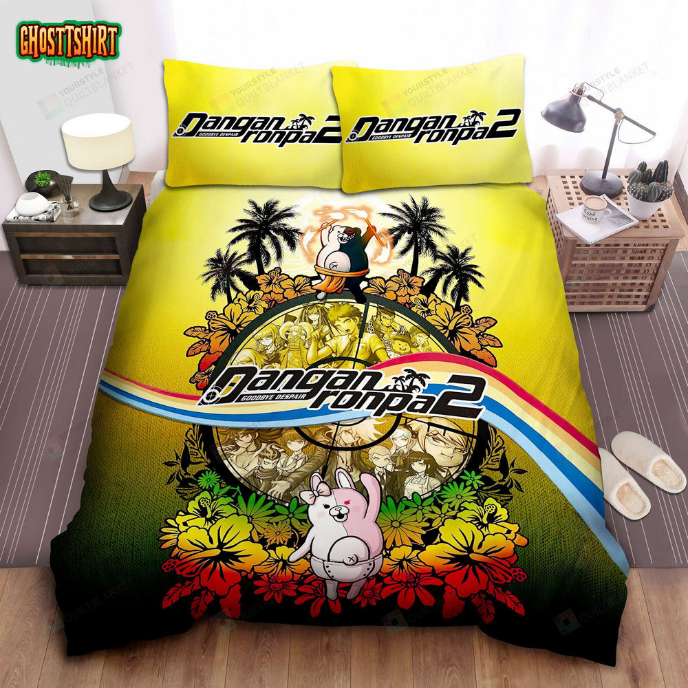 Danganronpa 2 Goodbye Despair Poster Bed Sheets Spread Comforter Duvet Cover Bedding Set