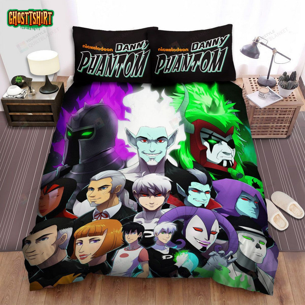 Danny Phantom All Characters In One Bed Sheets Spread Duvet Cover Bedding Set