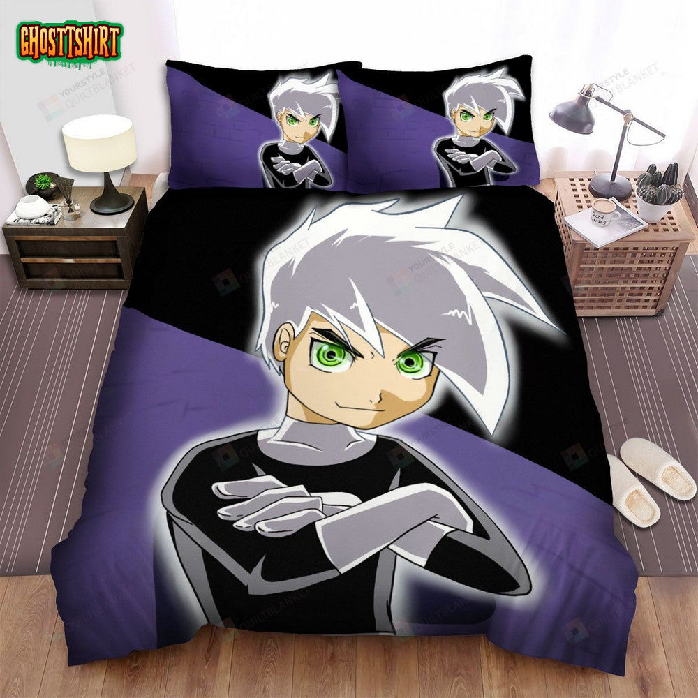 Danny Phantom And Logo Poster Bed Sheets Spread Duvet Cover Bedding Set