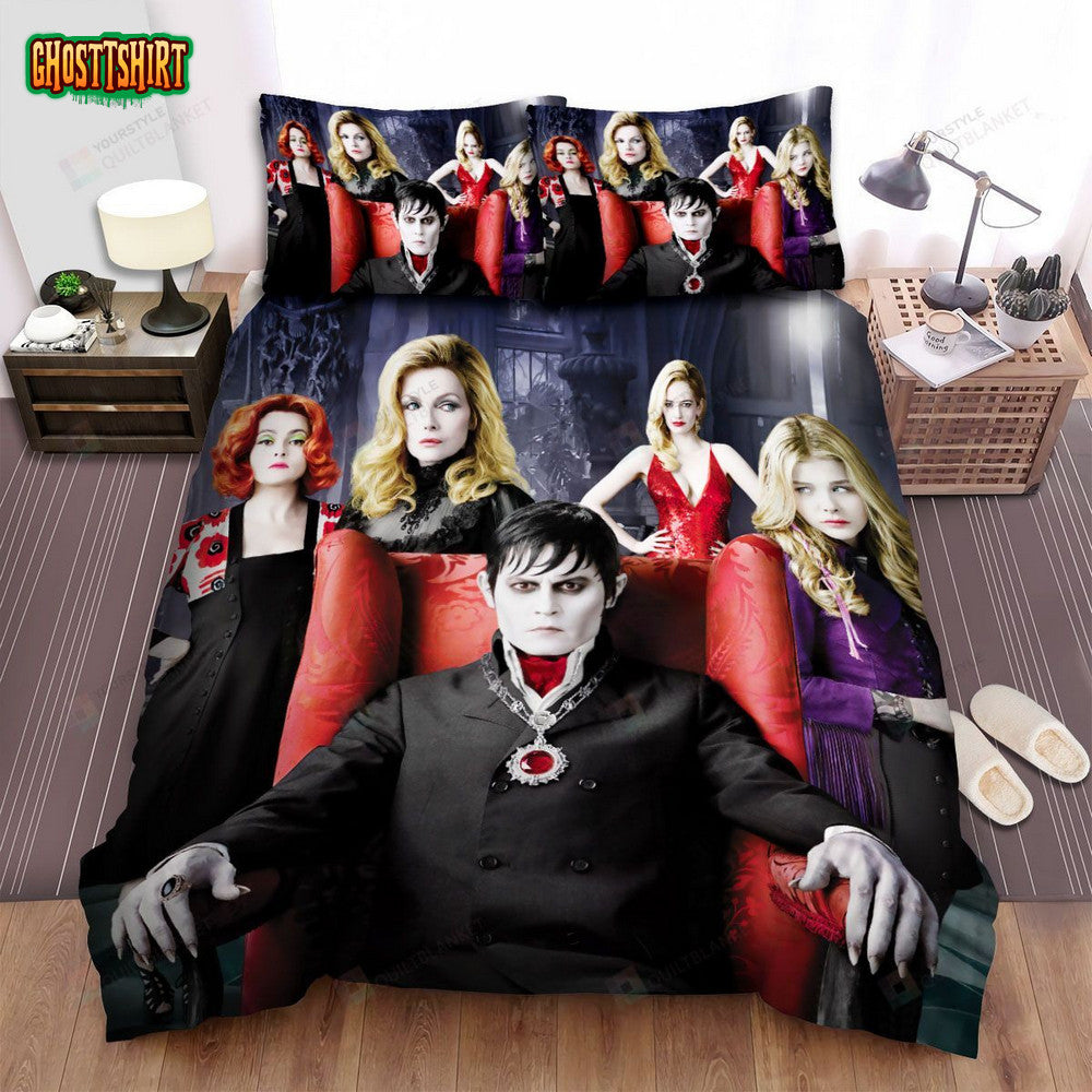 Dark Shadows Wickedly Funny Movie Poster Bed Sheets Spread Comforter Duvet Cover Bedding Set
