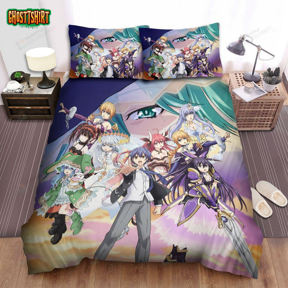Date A Live Characters Bed Sheets Spread Comforter Duvet Cover Bedding Set