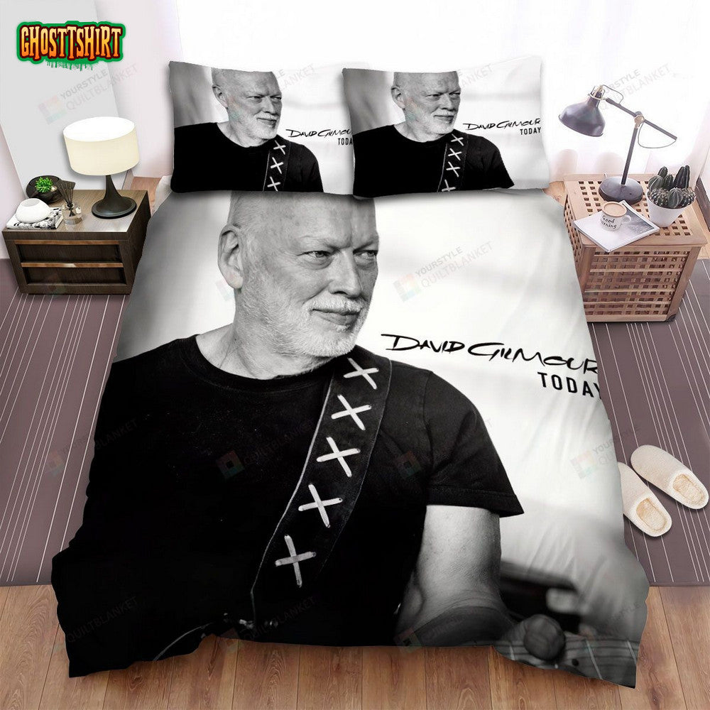 David Gilmour Today Album Cover Bed Sheets Spread Comforter Duvet Cover Bedding Set