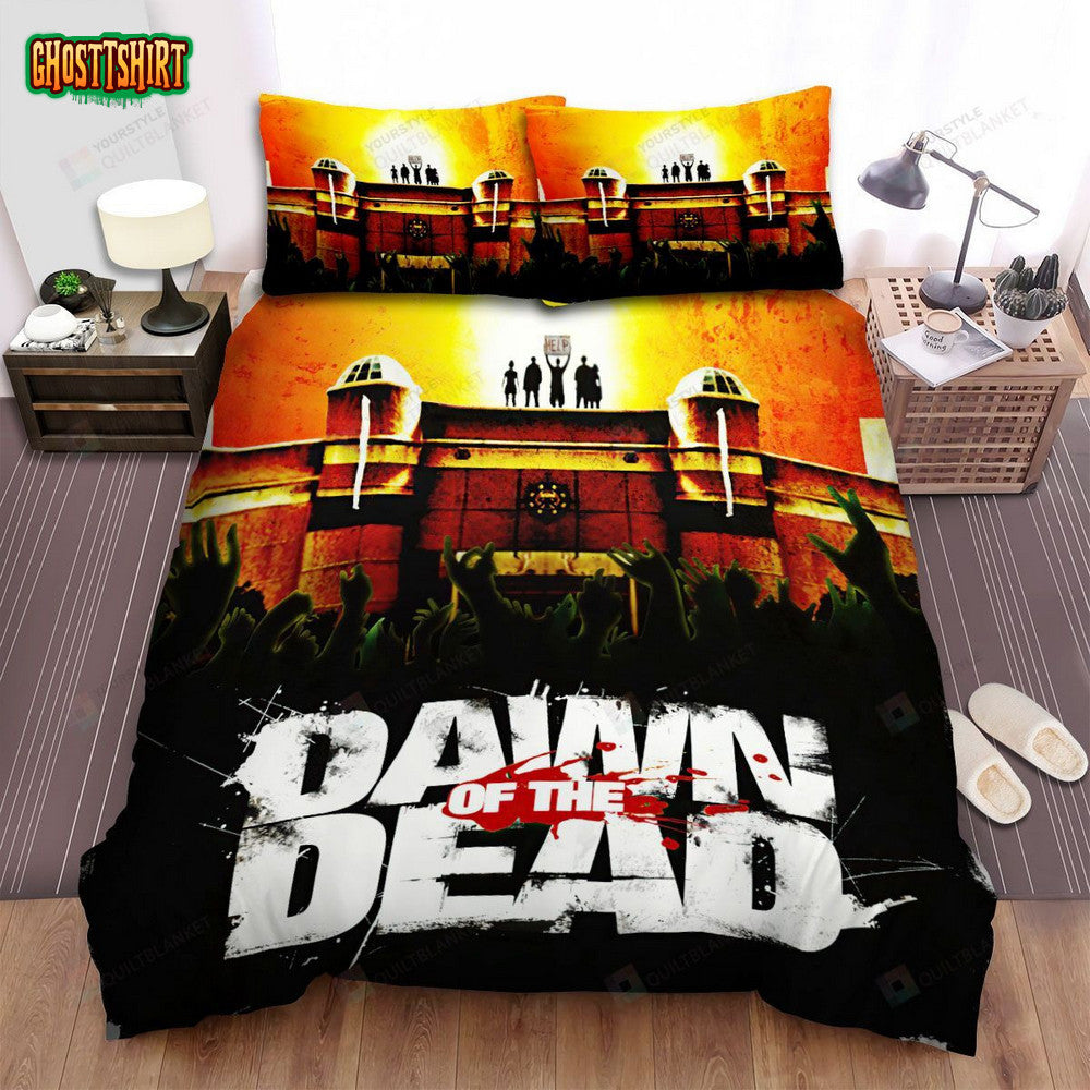 Dawn Of The Dead (2004) Movie Poster Artwork Bed Sheets Spread Comforter Duvet Cover Bedding Set