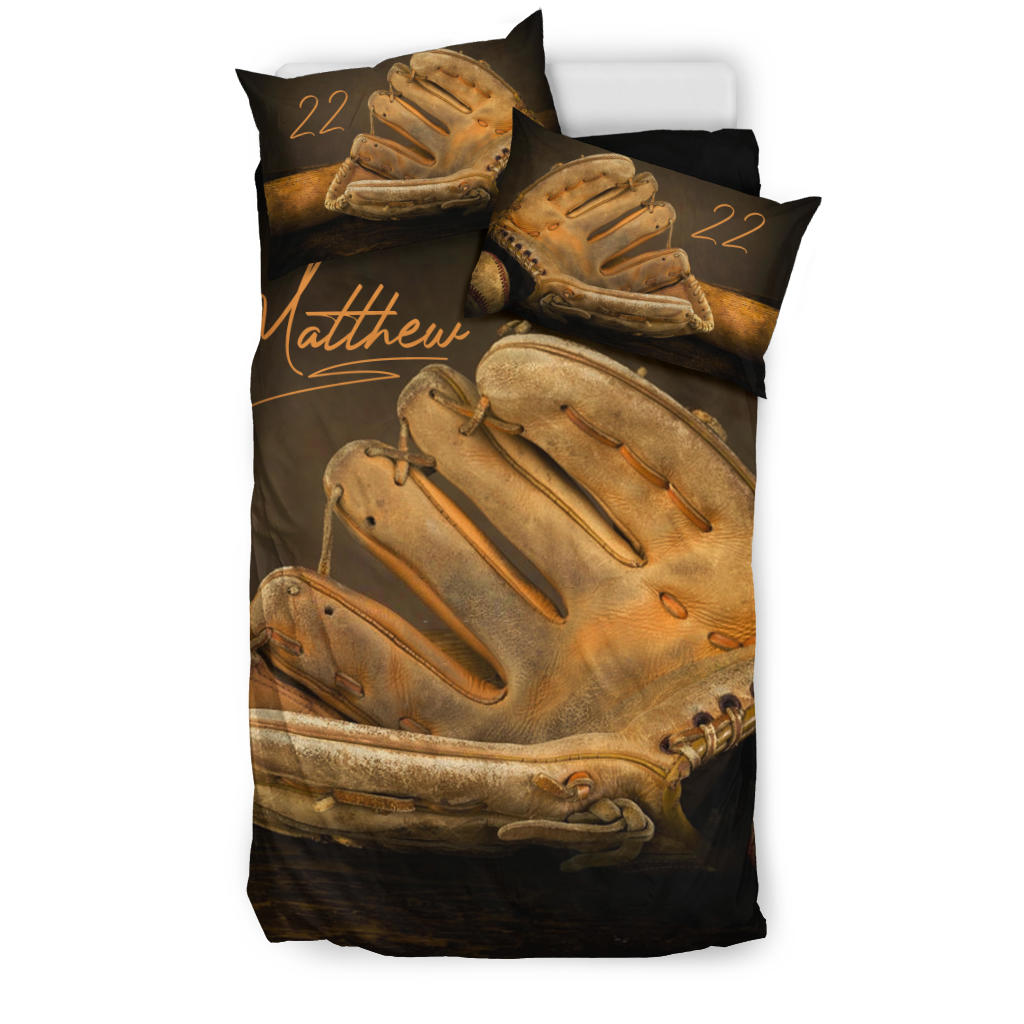 Baseball Duvet Cover Set, Baseball Vintage Duvet Cover & Pillowcases, Bedding Set