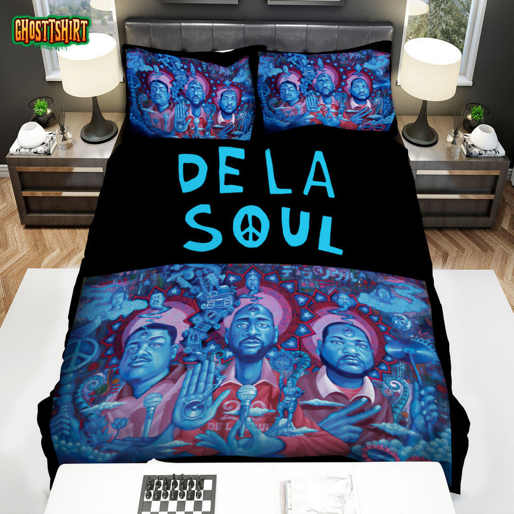 De La Soul Band Statues Bed Sheets Spread Comforter Duvet Cover Bedding Set
