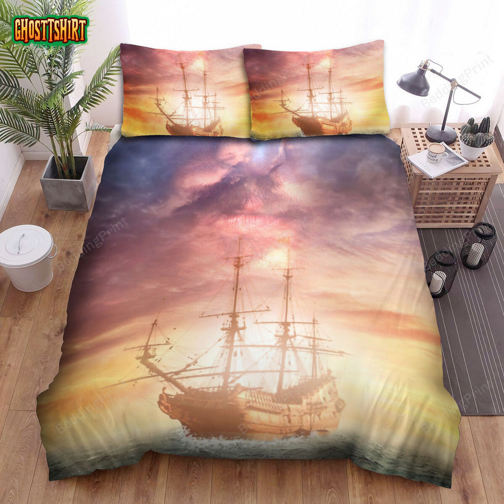 Dead Men Tell No Tales (2017) Johnny Deep Poster Fanart Bed Sheets Duvet Cover Bedding Set