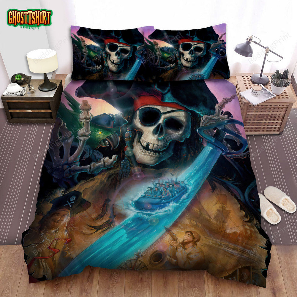 Dead Men Tell No Tales (2017) Movie Digital Art Bed Sheets Duvet Cover Bedding Set