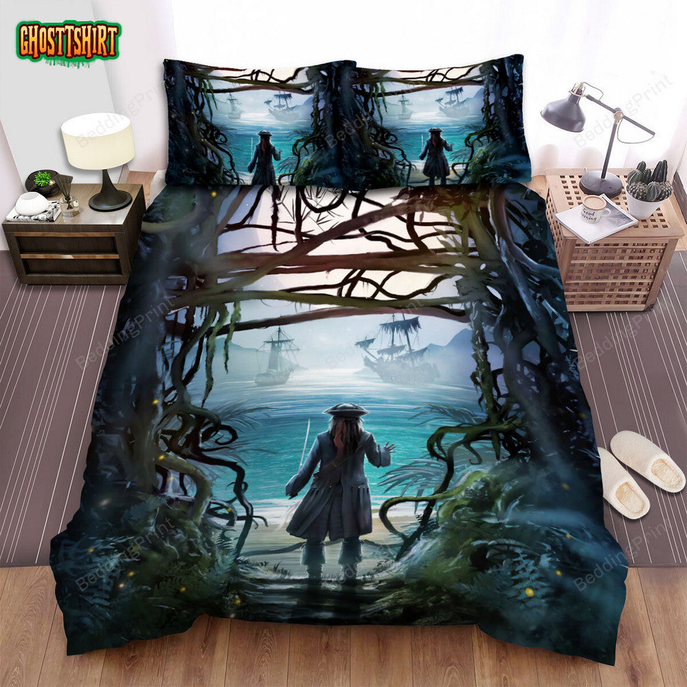 Dead Men Tell No Tales (2017) Movie Poster Artwork 2 Bed Sheets Duvet Cover Bedding Set