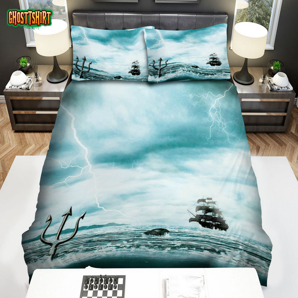 Dead Men Tell No Tales (2017) Movie Poster Artwork 5 Bed Sheets Duvet Cover Bedding Set
