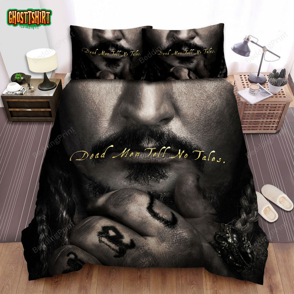 Dead Men Tell No Tales (2017) Movie Poster Fanart Bed Sheets Duvet Cover Bedding Set