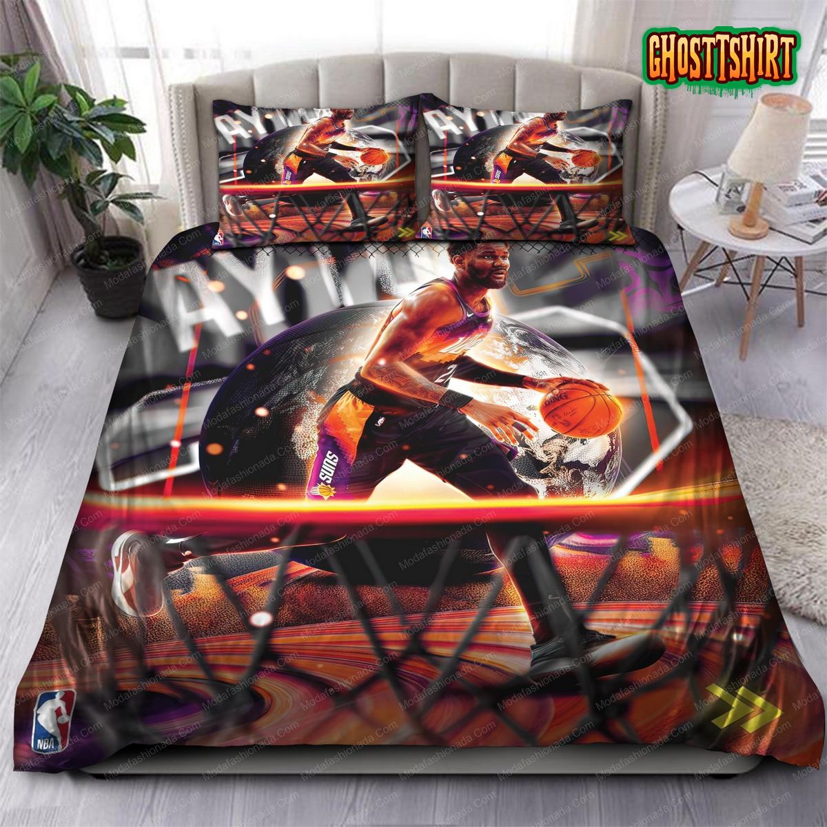 Deandre Ayton Phoenix Suns NBA 82 Bedding Set
