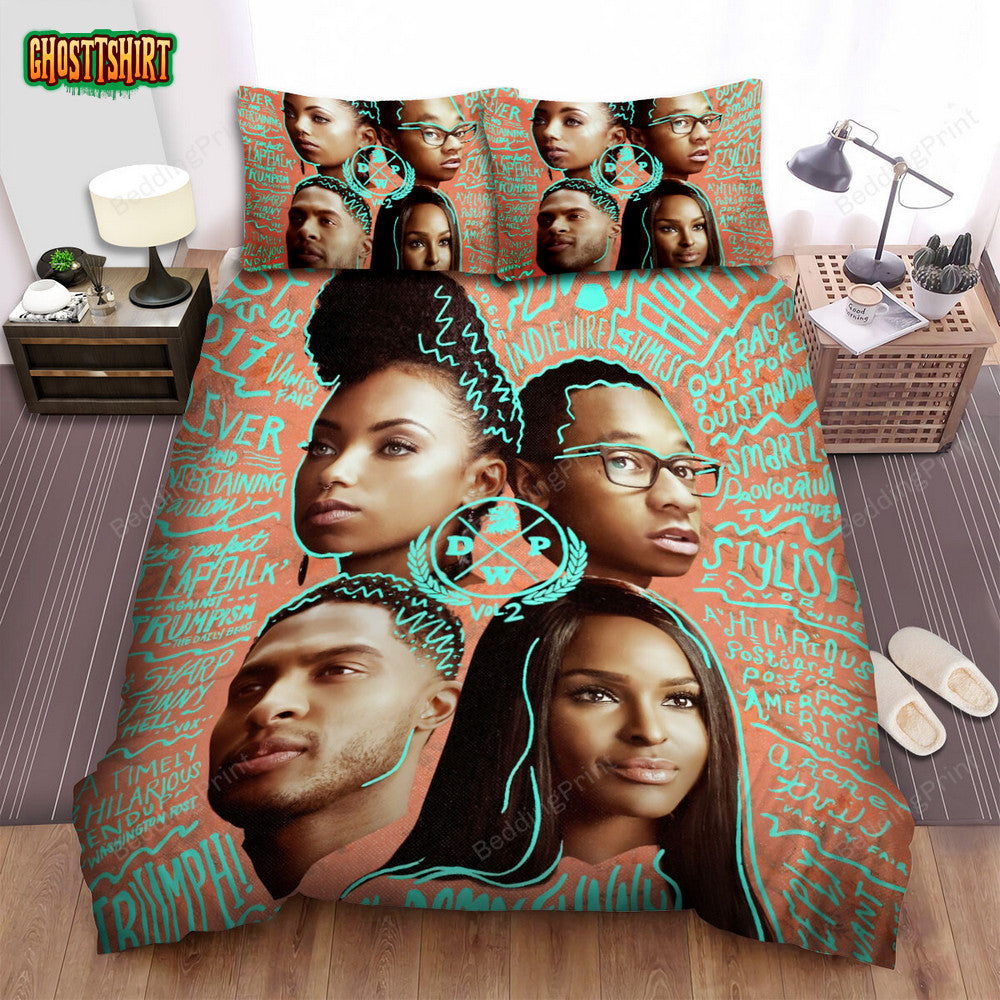 Dear White People (2017–2021) Movie Poster 3 Bed Sheets Duvet Cover Bedding Set