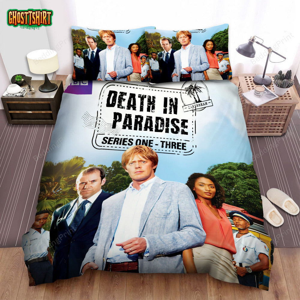 Death In Paradise Humphrey Goodman Poster Bed Sheets Duvet Cover Bedding Set