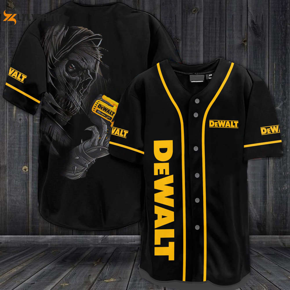 Dewalt Skull Baseball Jersey - lylyprint.com