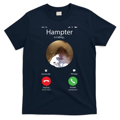 Dank Meme Hamster Staring Front Camera Hampter Calling T-Shirt