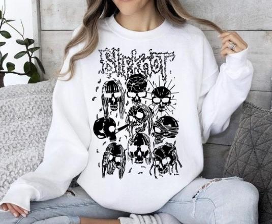 Slipknot Sweatshirt Heavy Metal Rock Band Crewneck Sweatshirt