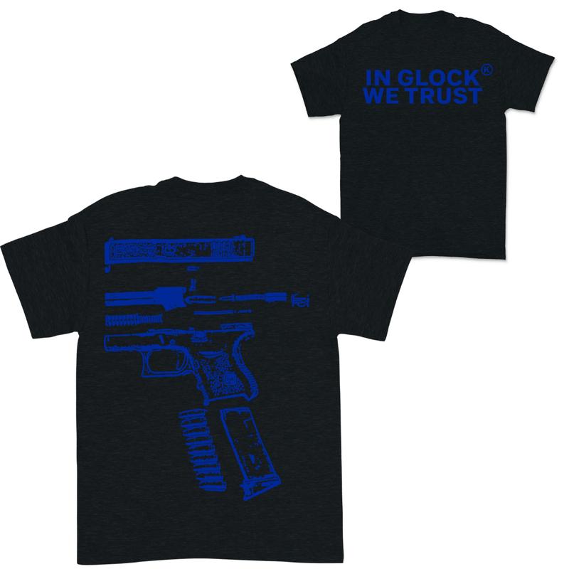 In Giockk We Trust Double-Sided Blue Design Shirt - Full Color Edition Menswear Top