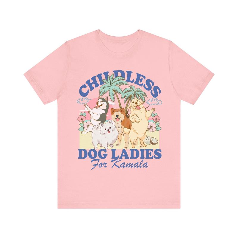 Childless dog ladies for kamala, Childless dog lady, Kamala harris shirt, Kamala coconut, Harris 2024, Social democrat, suffragette Top T-Shirt