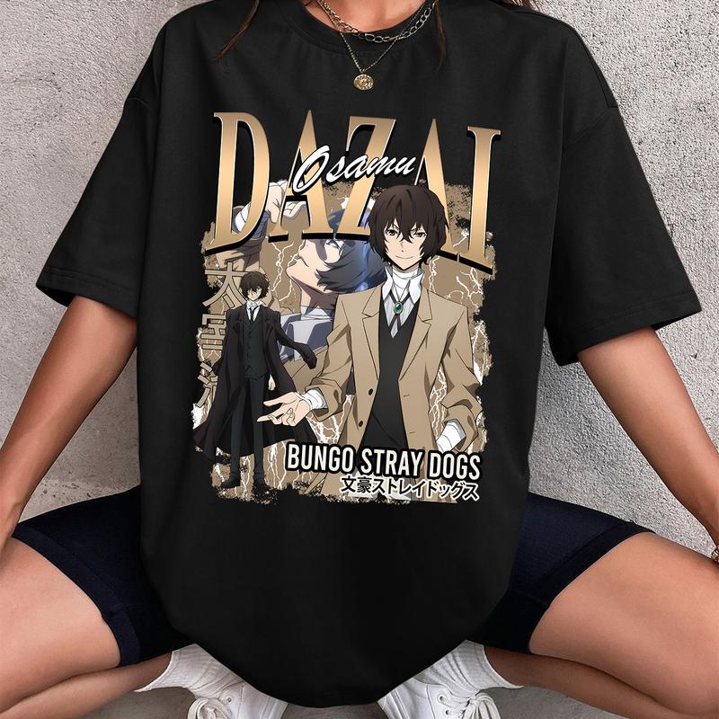 Dazai Osamu Shirt, Character from Bungo Stray Dogs t-shirt, Anime Character Shirt, Anime gift shirt, Birthday gift, Anime lover gift