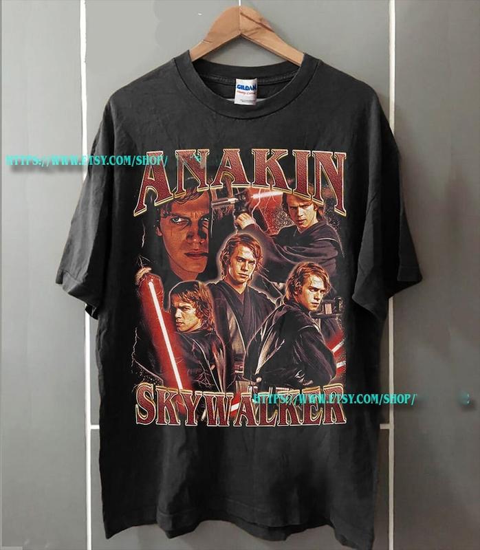 Anakin Skywalker Shirt Anakin Skywalker Vintage 90' Shirt Anakin Skywalker Classic Vintage Shirt Anakin Skywalker Tee Red01