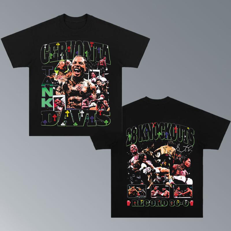 GERVONTA DAVIS TANK V2 TEE, Boxing T-shirt, Boxer Tee, Sports Shirt, UFC Shirt, Gift for Him Gift For Her Hoodie Sweatshirt Streetwear