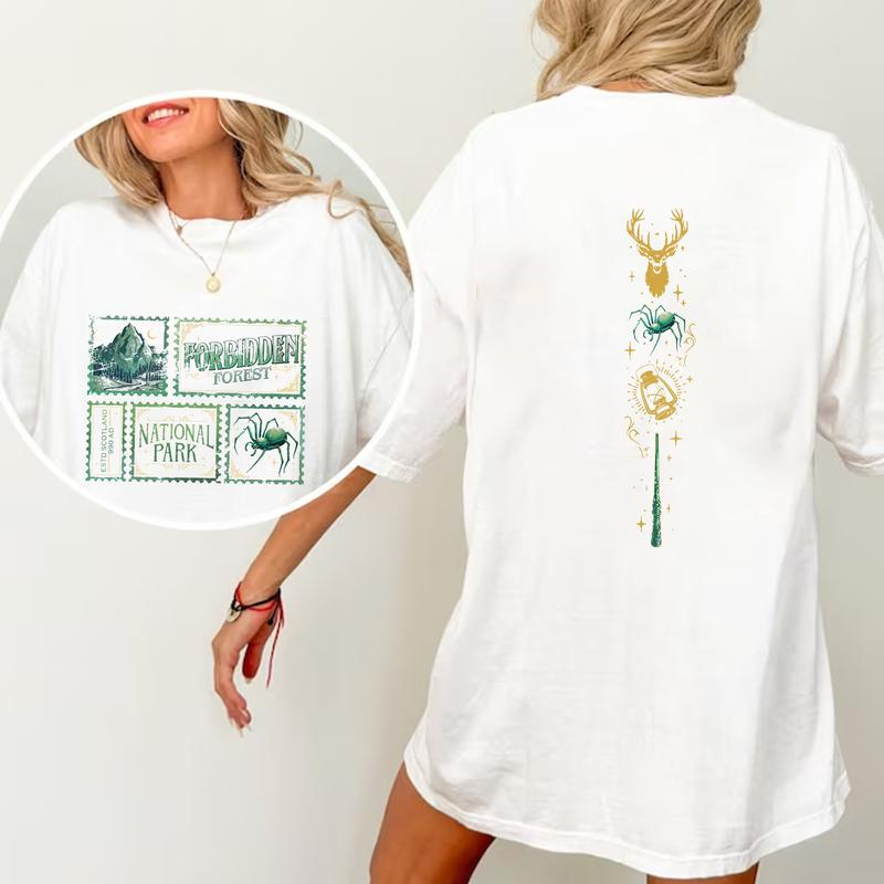 Forbidden Forest Shirt Sweatshirt Hoodie, gift for fan Cotton Fit Womenswear potterhead gift