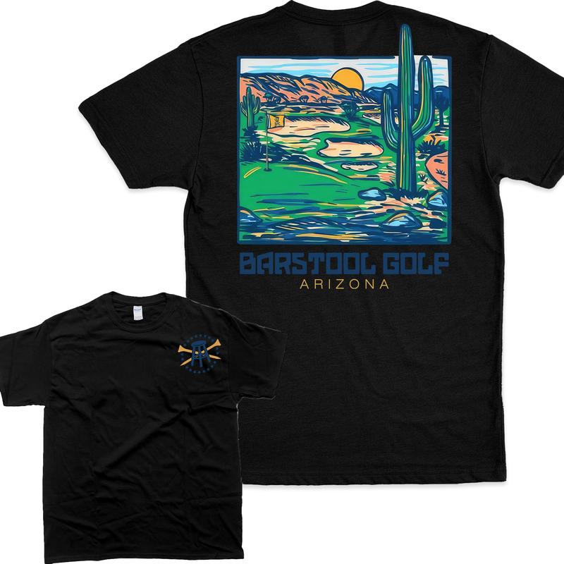 Vintage Barstool Golf Arizona Tee Unisex T-shirt - 2 Side T-shirt For Men For Women In Summer