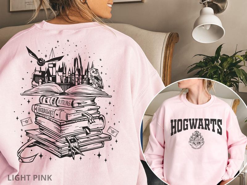 Hogwarts Castle Book Sweatshirt, Harry Potter Shirt, Hogwarts House Shirt, Hogwarts House Sweatshirt, HP Wizard Shirt,
